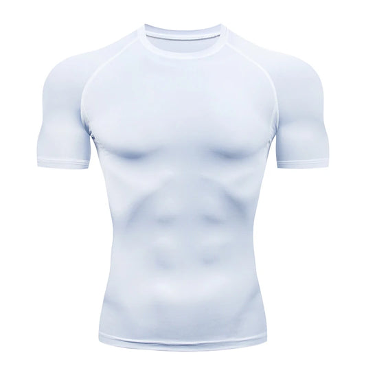 SHEDAO Men Running Compression T-shirt Short Sleeve