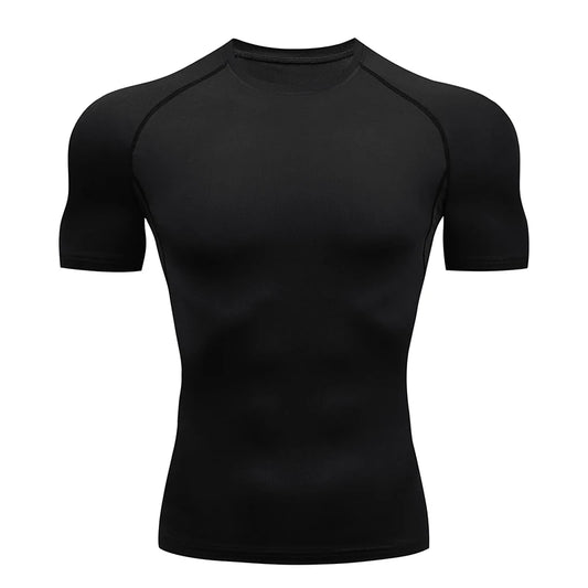SHEDAO Men Running Compression T-shirt Short Sleeve