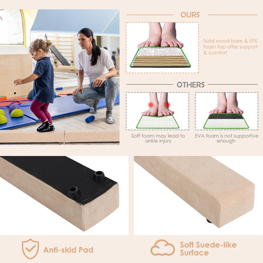 7FT Folding Gymnastic Beam Portable