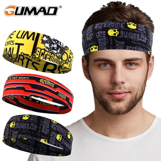 GUMAO Skull Sweatband Headband